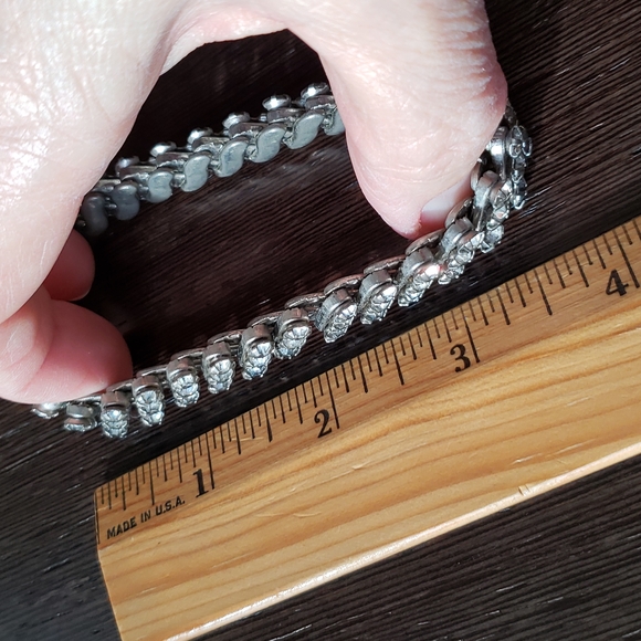 VTG Rhinestone stretch bracelet, 60ies - Picture 7 of 10